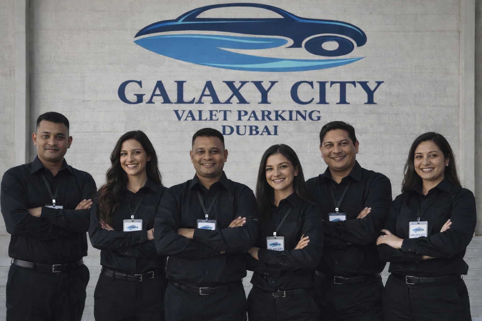 The full Galaxy City Valet team